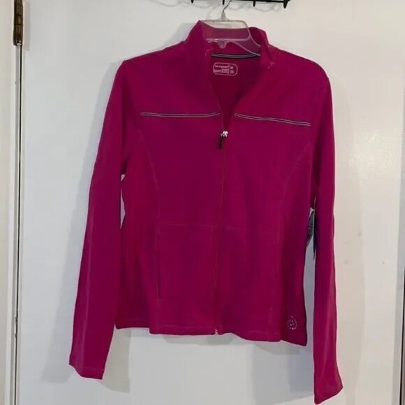 NWT Be Inspired Zip-up Pink Lightweight Jacket, Size M Performance Wicking - Picture 1 of 6